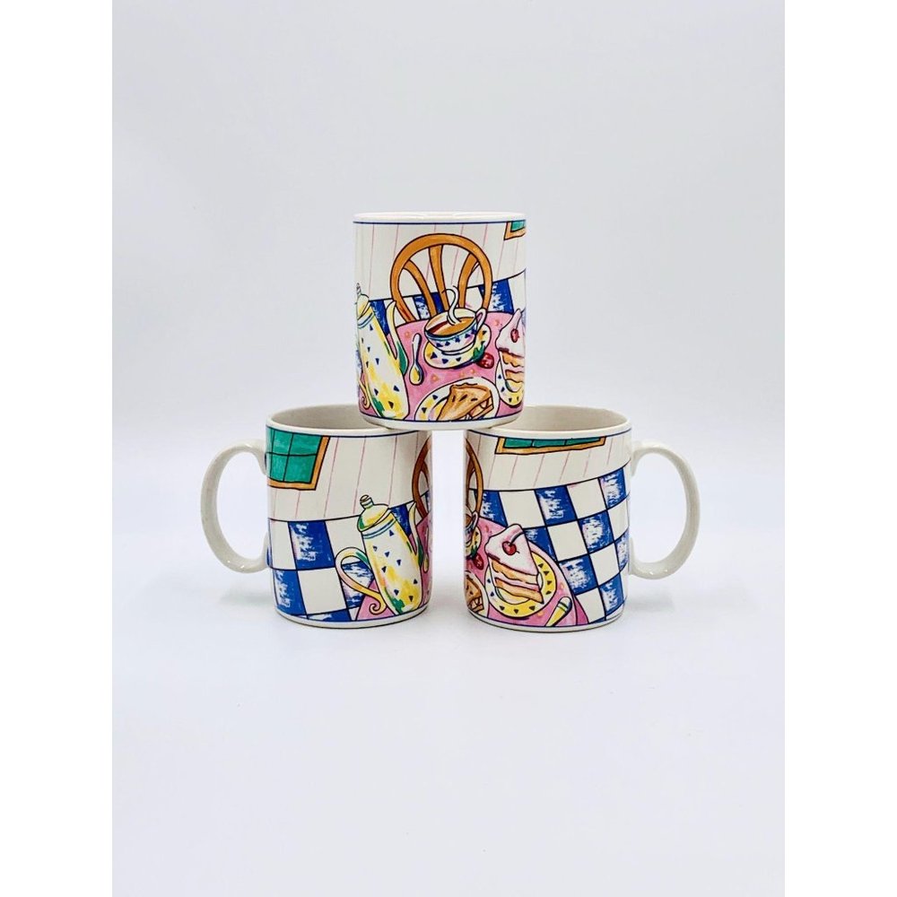 Fitz and Floyd 1995 It's Mealtime Mug Dessert